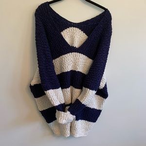 Dropped shoulder sweater